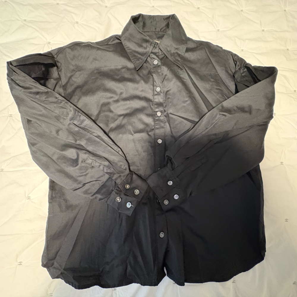 Classic Black Button-Up Shirt